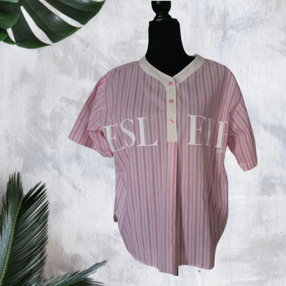 Esleep Striped Pajama Shirt